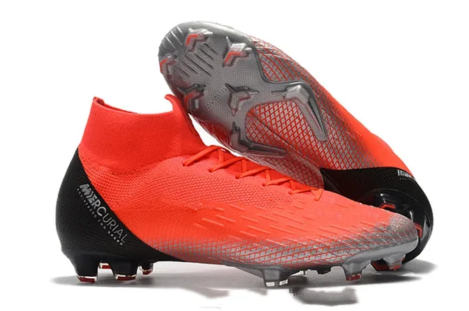 Супертонкие VI 360, элитные, FG KJ 6 XII 12 CR7, Ronaldo Neymar, мужские, женские, мальчики, высокие футбольные бутсы, бутсы, американские размеры 4-11