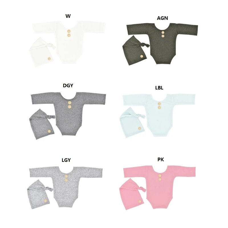 

Новинка 2023, Детский комбинезон с длинным рукавом, боди, шапка, комплект одежды для памятных фотосессий, милый комбинезон, боди, Удобная шапка