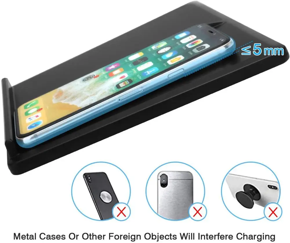 Беспроводное зарядное устройство для телефона двойное противоскользящее