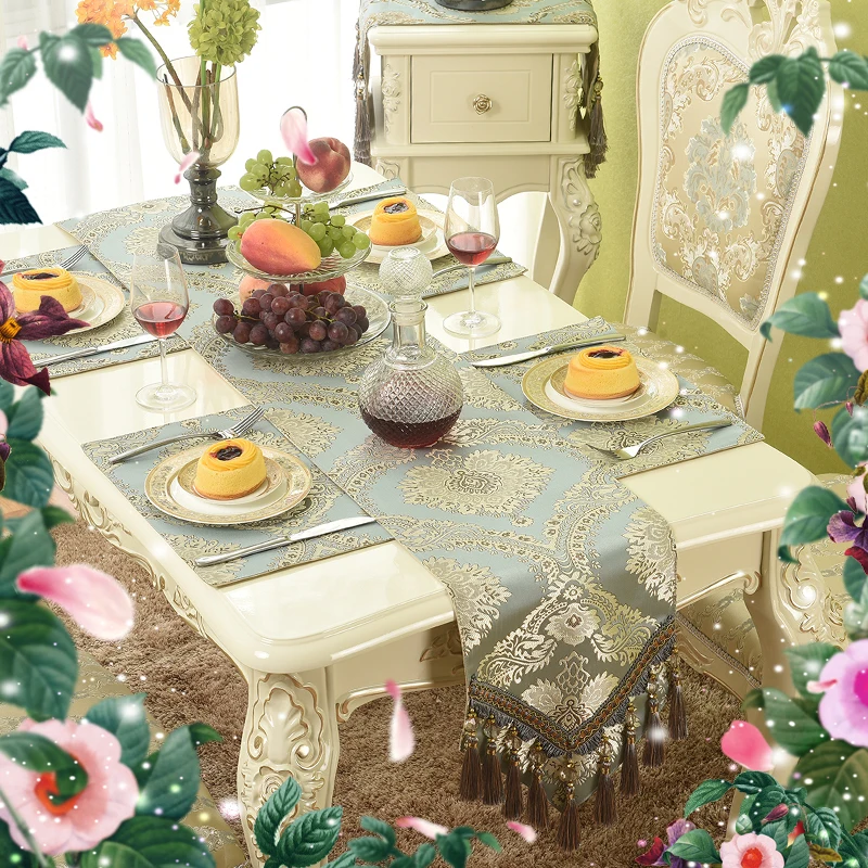 Лидер продаж! Модный светильник синяя настольная скатерть с флагом для