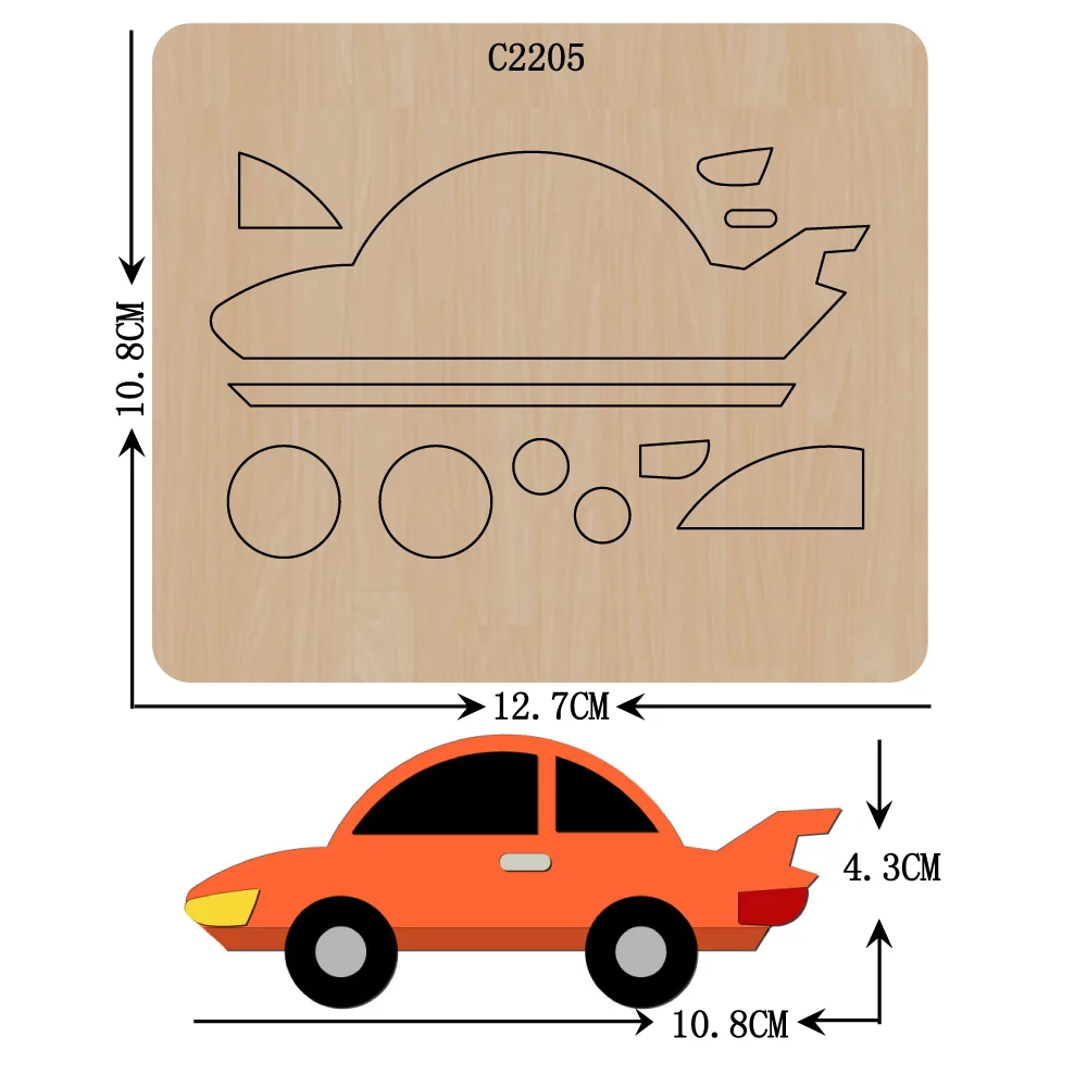Новый автомобильный деревянный штамп Скрапбукинг C2205 режущие штампы|dies scrapbooking|die