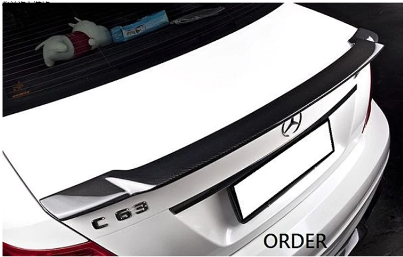 Отделение из углеродного волокна для Benz W204 спойлер C класса C200 C250 C300 C350 C63 4-дверный
