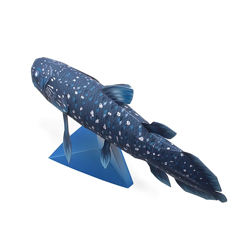 Coelacanth Fish Folding Origami Art Mini 3D Paper Model Papercraft Marine Animal DIY Kids Adult Handmade Craft Toys QD-229 | Игрушки и