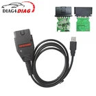 ЭБУ для чтения и записи, для нескольких автомобилей, FTDI FT232RQ, инструмент для настройки чипа ЭБУ, с кабелем OBD2, для VAG 2x2, Galletto 1260