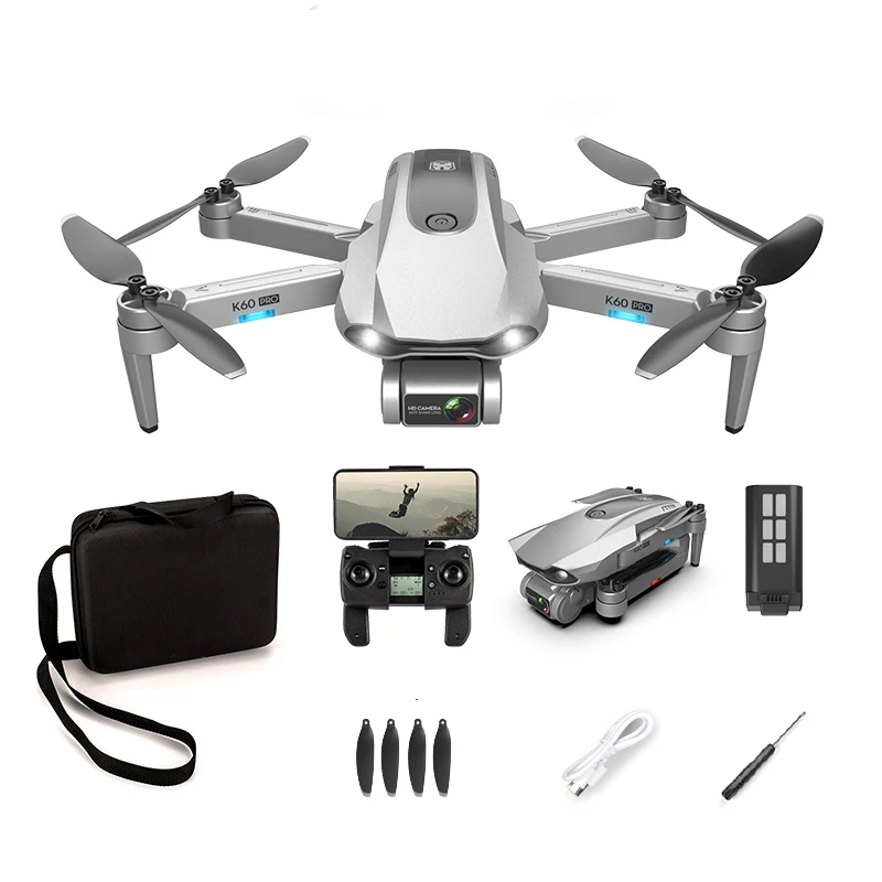 

K60 PRO GPS Drone with camera quadcopter drone 2-Axis Gimbal 6K Wide Angle Camera Brushless drones profesionales