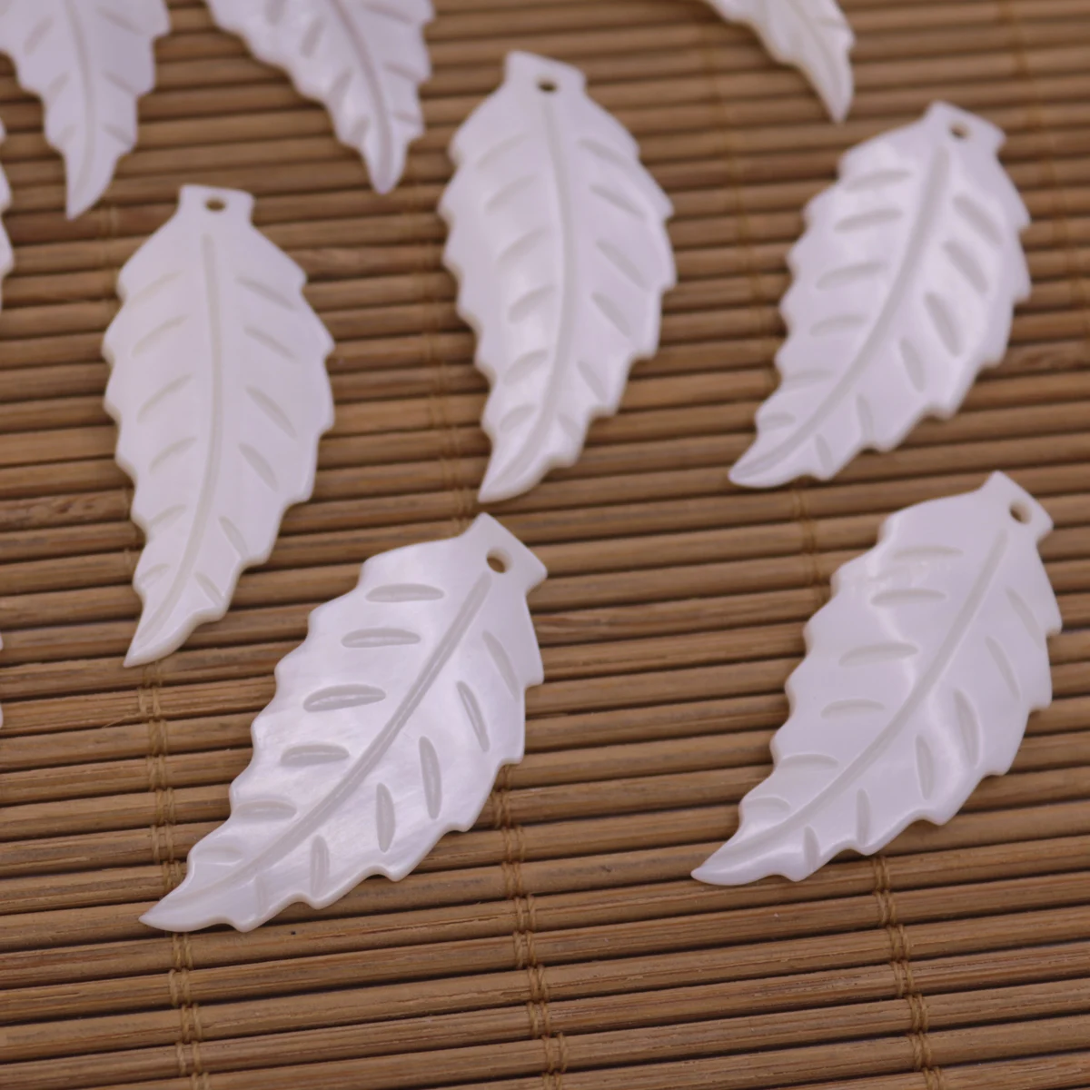 Бусины из белого жемчуга 16 х40 мм 10 шт.|Бусины| |