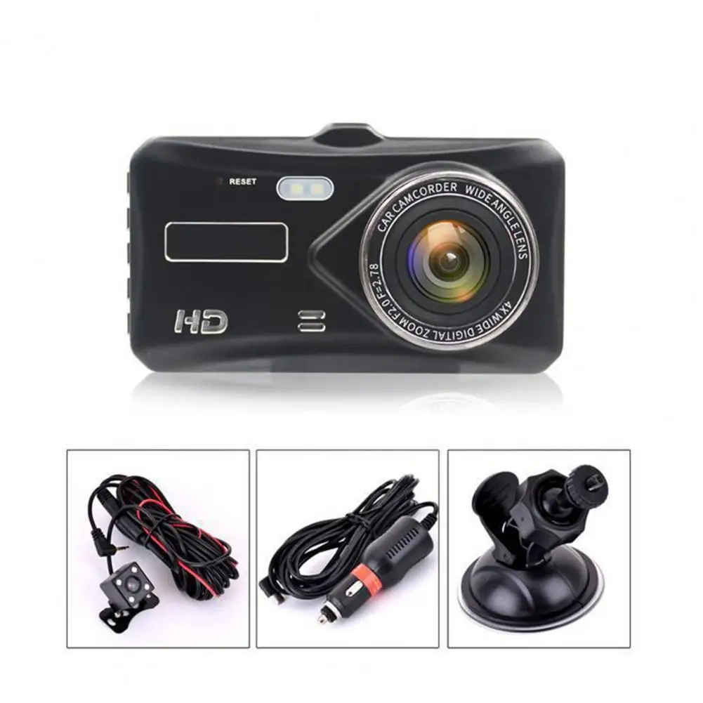 

55% Dropshipping!!Car DVR 1080P Touch Screen Dual Camera Alloy 4 Inch HD Front Back Dash Camera for Auto