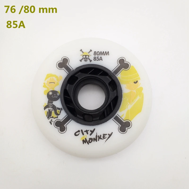 Бесплатная доставка колесо для роликовых коньков 76 мм 80 85 а citymonkey|Светящиеся