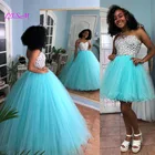 Мятно-зеленое роскошное платье для Quinceanera, бальное платье, женская Съемная юбка, милое платье для выпускного вечера 15-16 лет