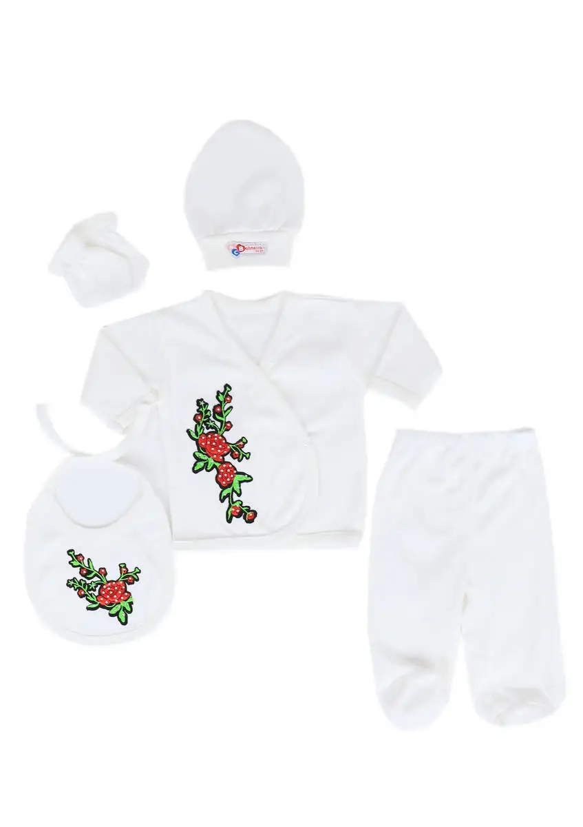 

Baby Baby Bodysuit Set Cotton Healthy Baby Clothes Protective Durable Washable Printed Hat Set