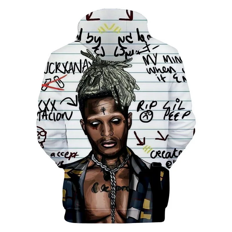 Xxxtentacion толстовки стильные мужские брендовые модные толстовки образец 3D принт осенние пуловеры с длинными рукавами в стиле хип-хоп Большие размеры