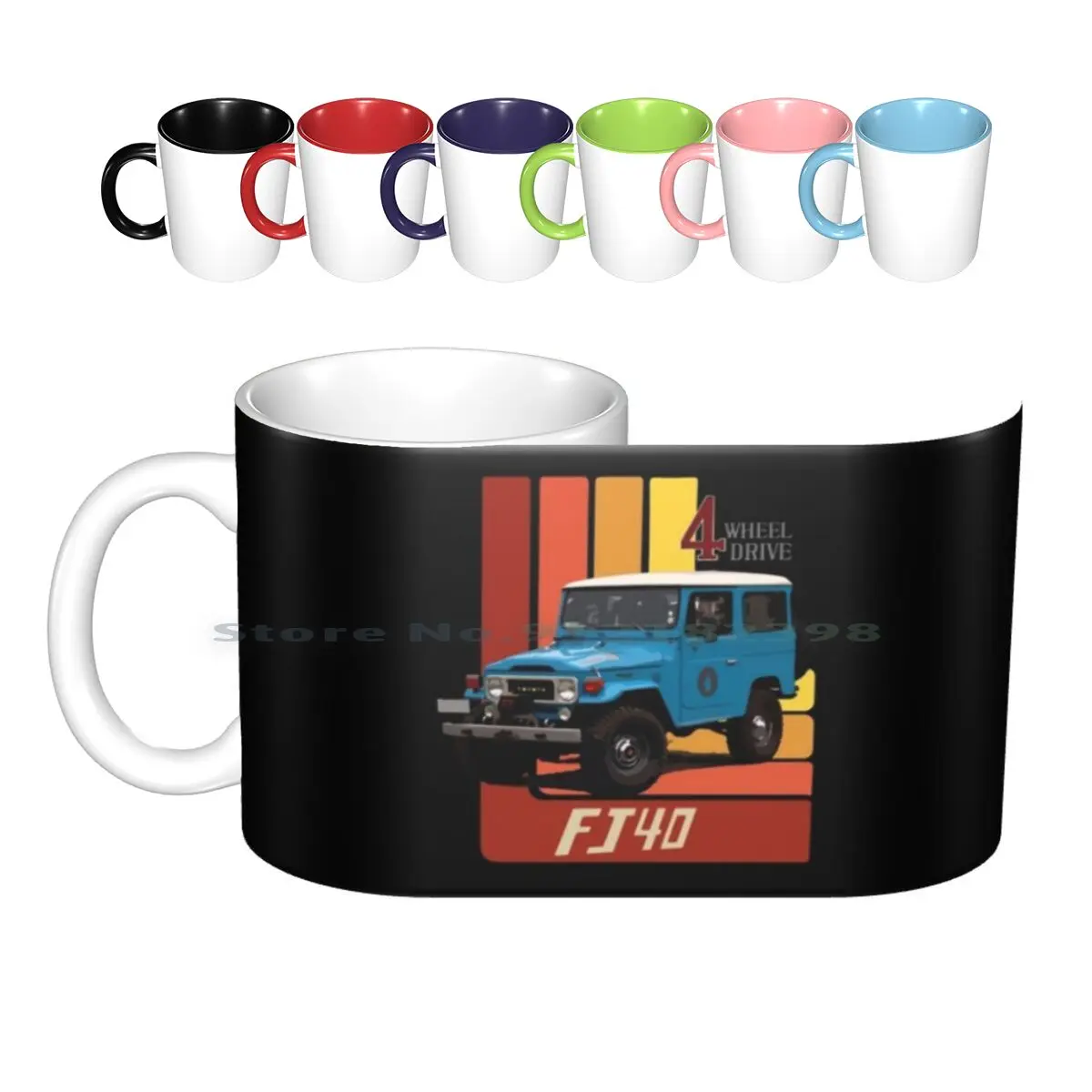 

1980 Land Cruiser Fj40 Керамические Кружки Кофейные чашки Кружка для молока и чая Fjcruiser 4x4 Jdm Land Cruiser Suv Fj40 Land Cruiser Nature