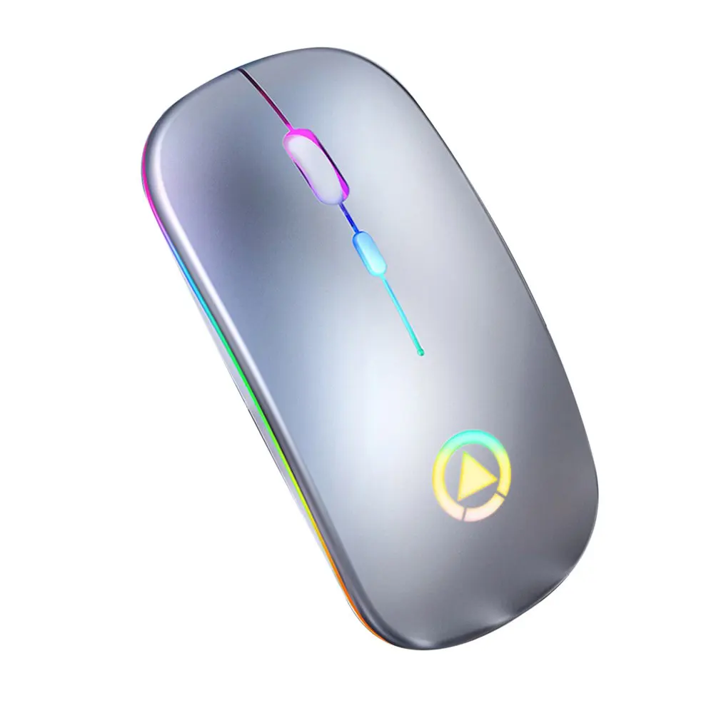

A2 Wireless Mouse Silent Mute Rechargeable Office Wireless Mouse Ultra-thin Silent Lightt Optical Mouse with Usb Receiver