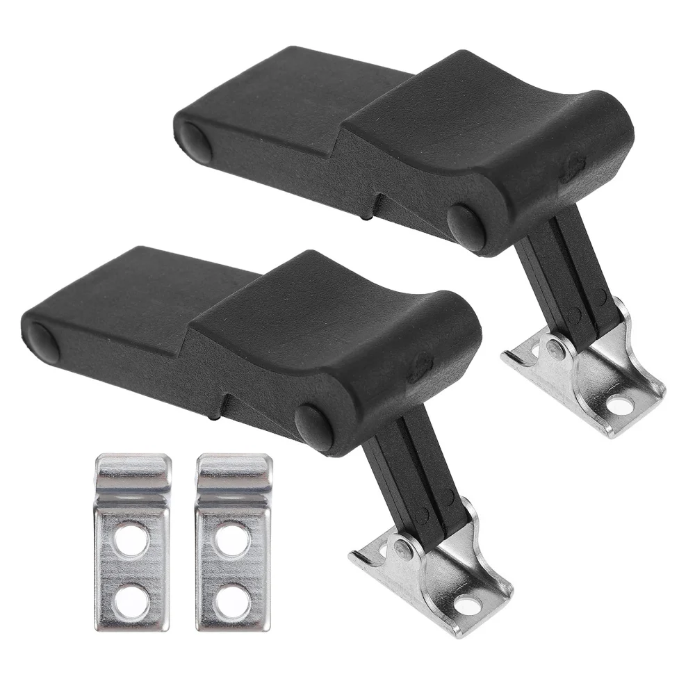 

2pcs Flexible Door Draw Lock Replacement Rubber Metal Over-Center