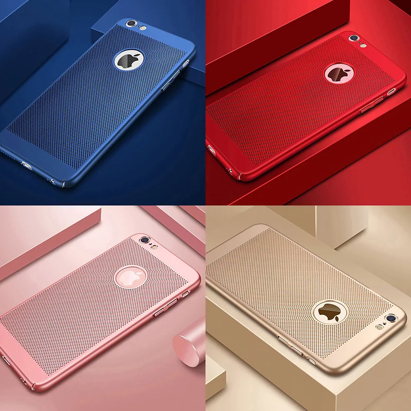 Ультратонкий телефонный чехол с отверстиями для отверстий и теплоотвода iPhone 11 12