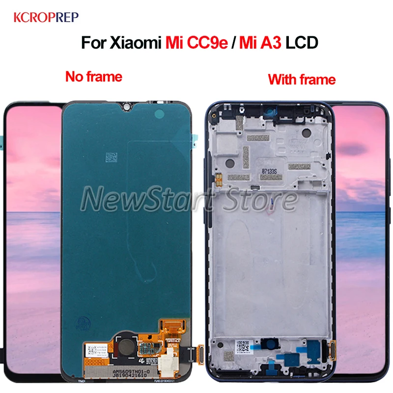 ЖК дисплей для Xiaomi Mi CC9e A3 сенсорный экран с дигитайзером в сборе 6 01 дюйма сменный