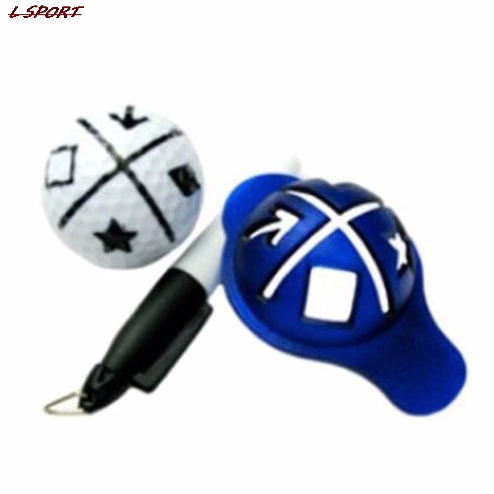

1Set Styrene - Butadiene Copolymer Golf Ball Liner Marker Tool + Marker Pen Training Golf Accessories Practice Set