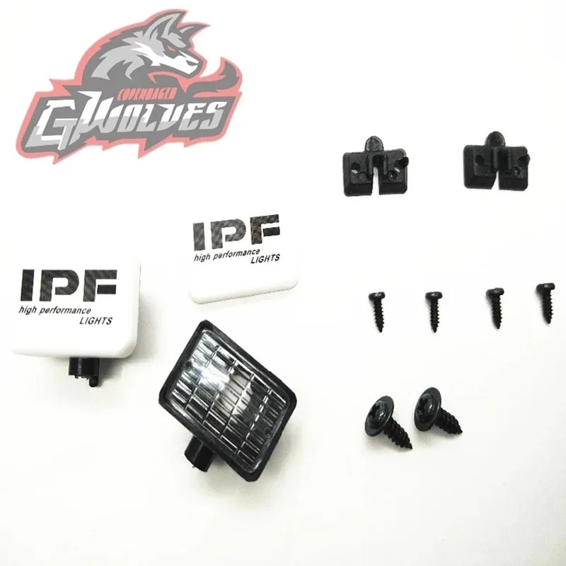 Gwolves 2 шт./4 шт. прямоугольник свет крышка Spotlight для 1/10 Tamiya HSP осевой SCX10 D90 Traxxas RR10