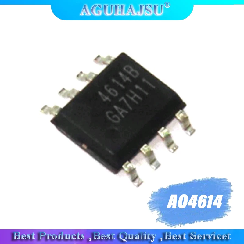 10 шт. AO4614 SOP8 4614 SMD SOP LCD Высоковольтная плата силовой чип | Электронные компоненты и