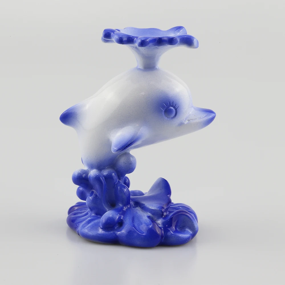 Полимерная Статуэтка дельфина подставка для дисплея Хрустальное стекло