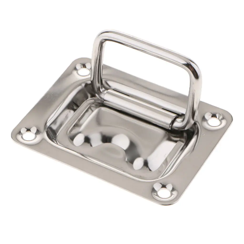 Морская Лодка встраиваемый люк Вытяжная ручка шкафчик в морском стиле Flush Lift Ring 304