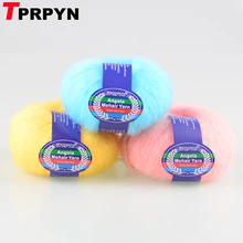 TPRPYN 250 г = 10 шт. ангольская мохеровая пряжа для ручного вязание