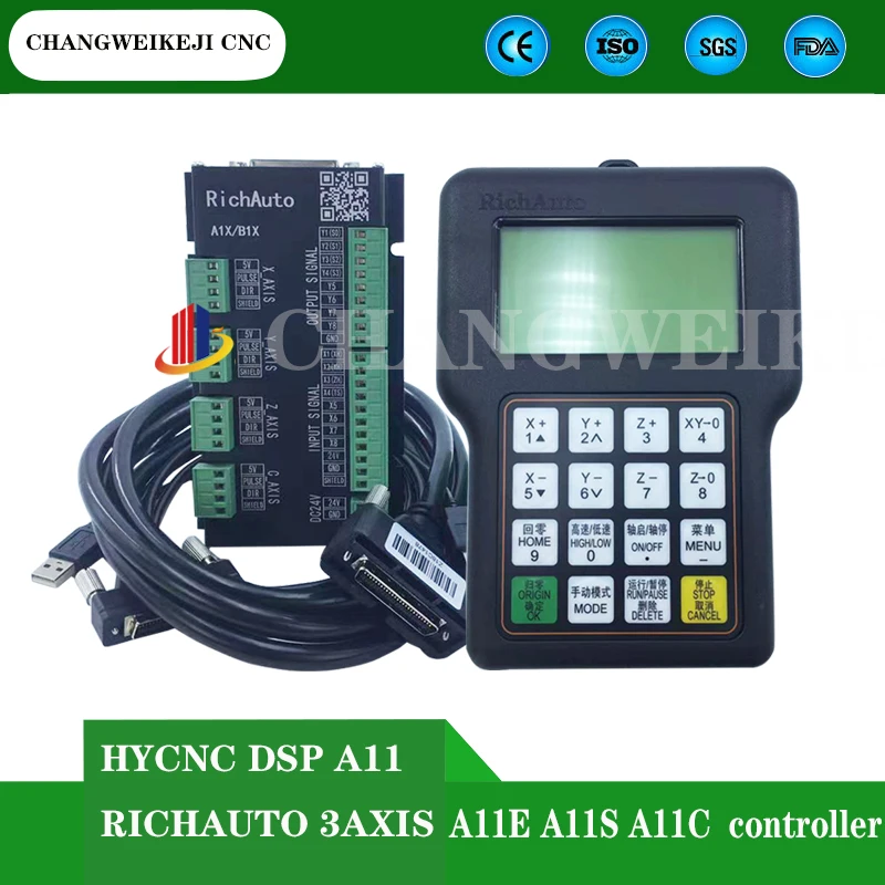 

HYCNC-Dsp A11 Richauto remote control 3-axis CNC router A11e A11s A11c for remote control of CNC engraving and cutting
