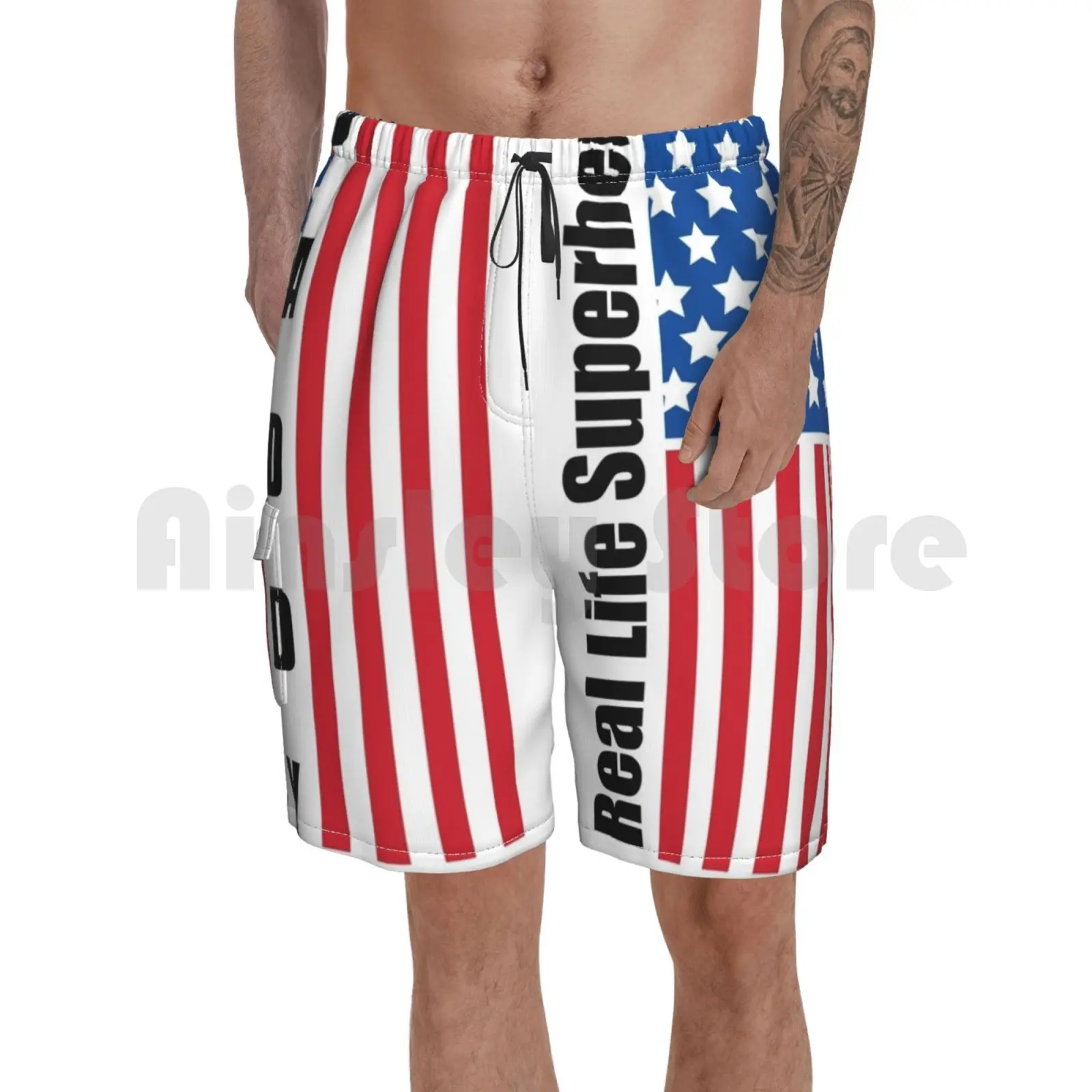 

Пляжные шорты, реальная жизнь, супергерой, папа