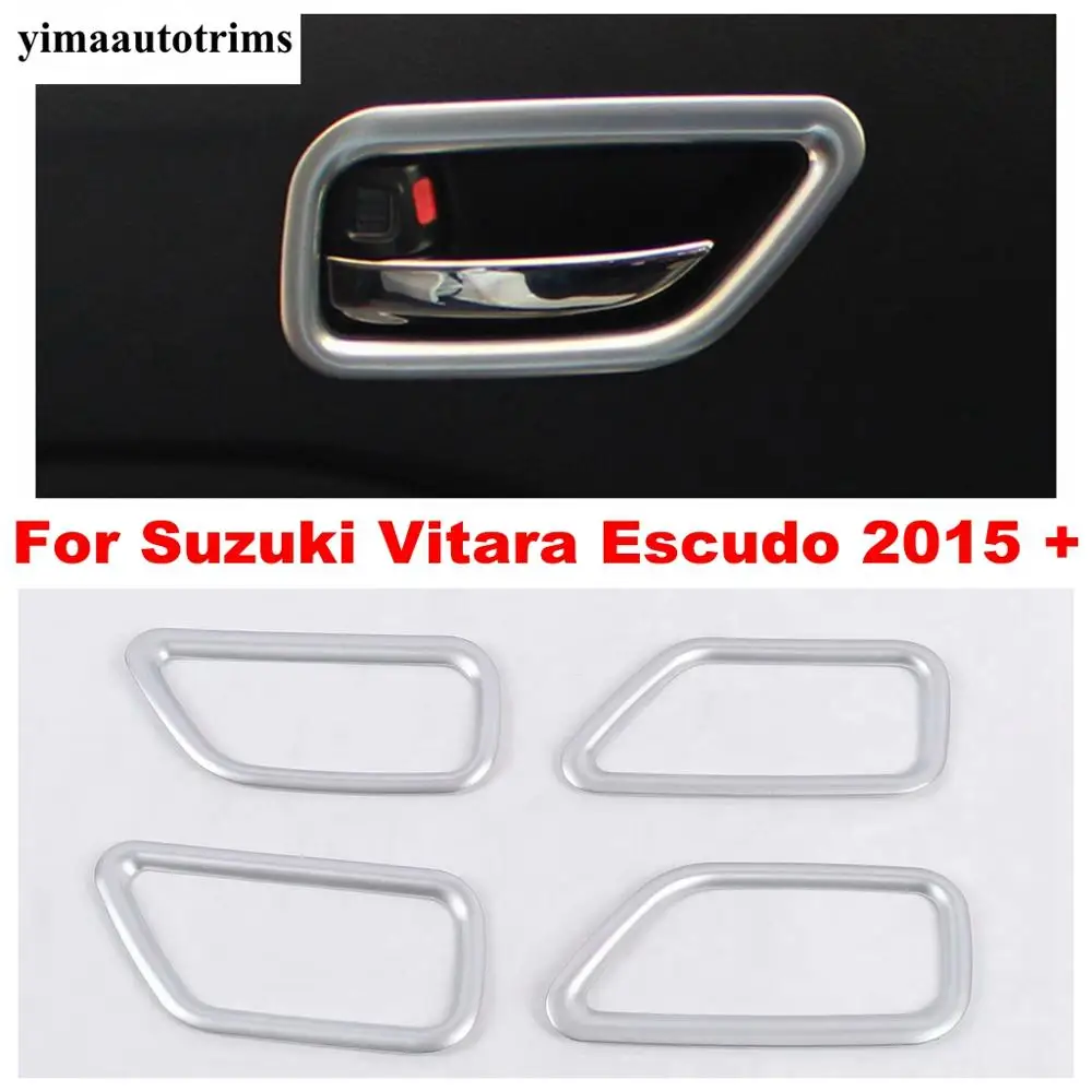

Inner Matte ABS Car Door Pull Doorknob Handle Hand-clasping Bowl Cover Trim For Suzuki Vitara Escudo 2015 - 2020 Accessories