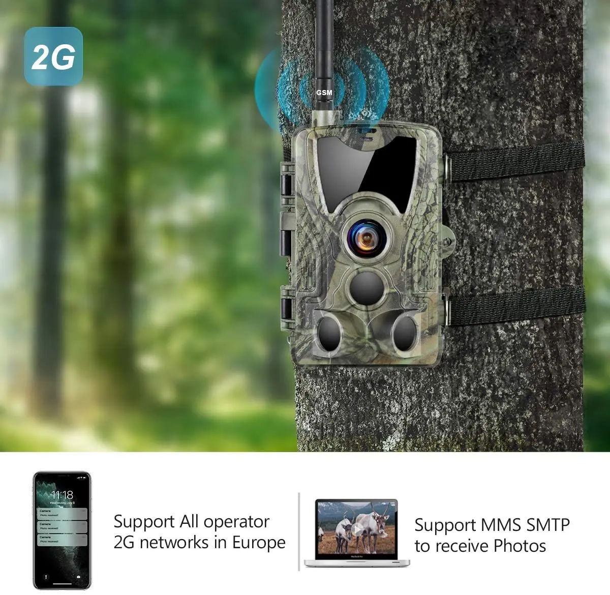 Камера для охоты Suntekcam HC801M беспроводная инфракрасная камера с функцией ночного