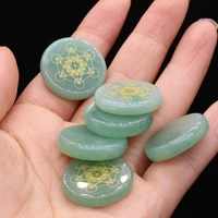 6pcs hot sale natural chakra stones healing reiki multidimensional tatron cube green aventurine healing natural stone divination