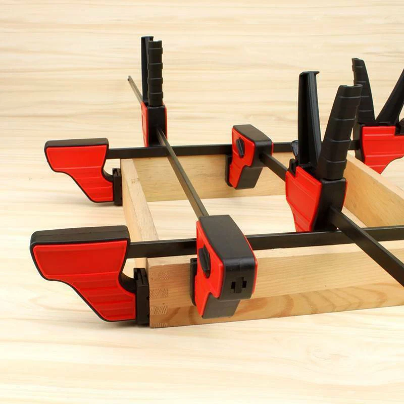 

210mm Wood Working Bar F Clamp Grip Ratchet Quick Release Squeeze Heavy Duty 2x