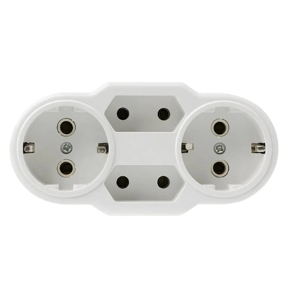 

Professional EU Type Conversion Socket 1 to 4 Way EU Standard Power Adapter Socket Outdoor Traveling Socket AC 110~250V 16A 250V