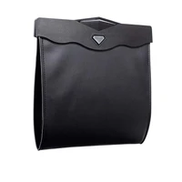 garbage trash can impervious leather hanging on the back of seat universal car trash bag