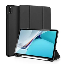 for Huawei MatePad 11 2021 Tablet Cases Smart Protective Cover Wake Sleep Foldable Stand Holder PU Leather Sleeve with Pen Slot