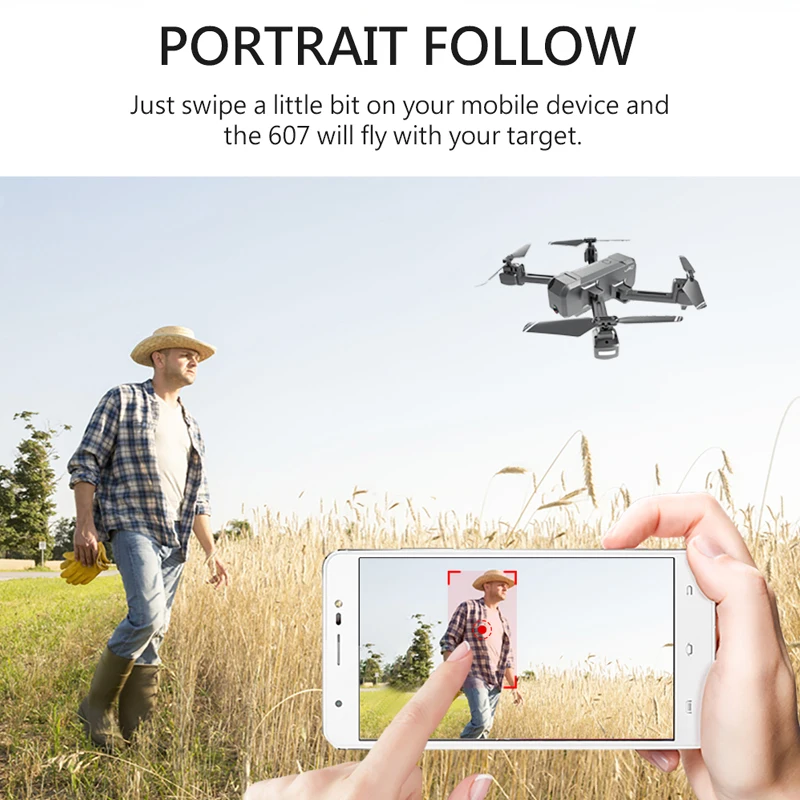 Камера HY607G Drone 4K двойная регулируемая камера Селфи Радиоуправляемый