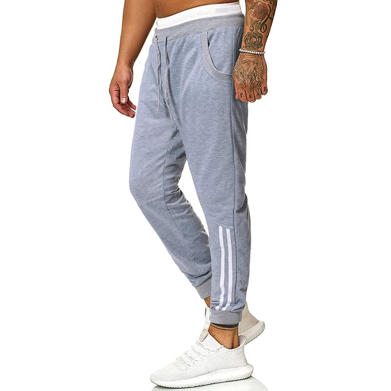 MJARTORIA 2019 мужские брюки полная длина повседневные модные одноцветные длинные