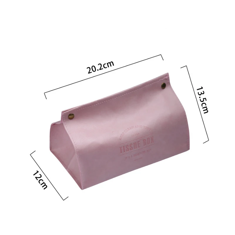 

Nordic Car Box Tissue Holders Creative Foldable PU Rectangle Home Kitchen Waterproof Paper Napkin Holder Decoration Storage Box