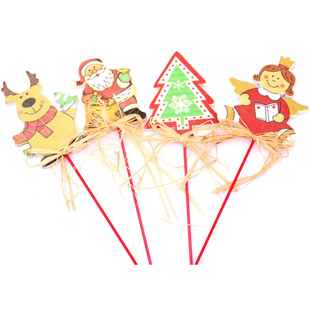 Рождественский новый продукт палка качалка деревянный подарок орнамент