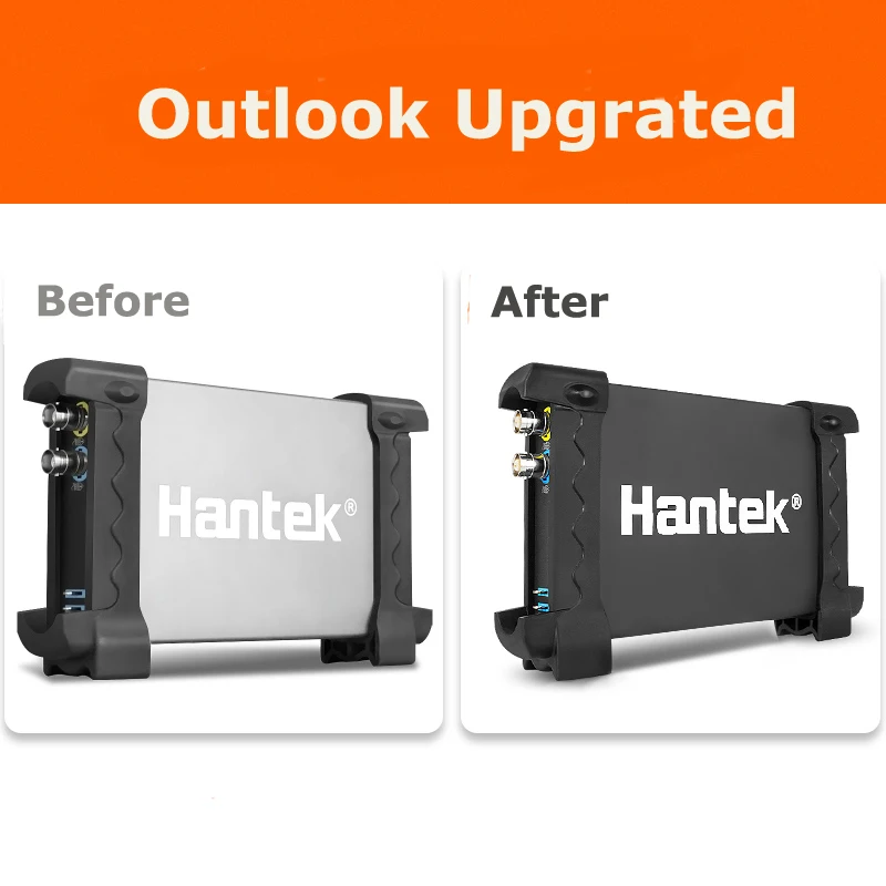 Hantek 6102BE металлический корпус 100 МГц 250 мс/с USB цифровой Виртуальный осциллограф