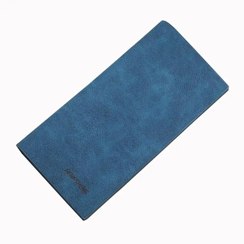 Мужской тонкий кошелек pochette uomo carteiras homem, мужской клатч с маленьким карманом, известный бренд znane marki masculina - Цвет: Blue