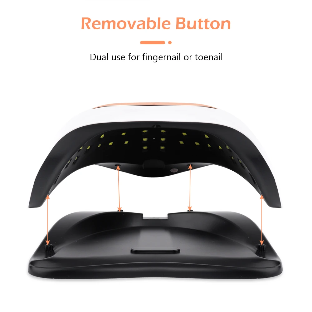 Мощная лампа для полировки ногтей Сушилка машина с двумя руками 42 Светодиодный