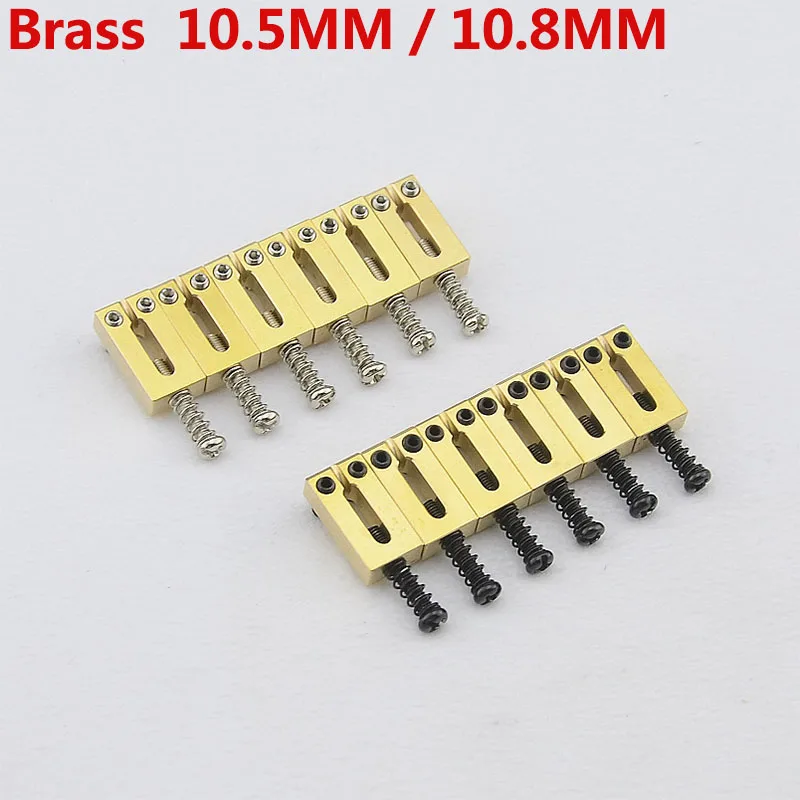 【Сделано в корее】 1 комплект (6/7/8 шт.) мост для электрогитары Латунное седло 10 5