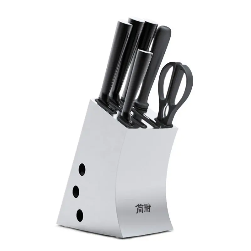 

Stainless Steel Knife Holder Knife Holder Ventilation Moldproof Kitchen Rack Household Chopper Knife Multi-function Storage Rack
