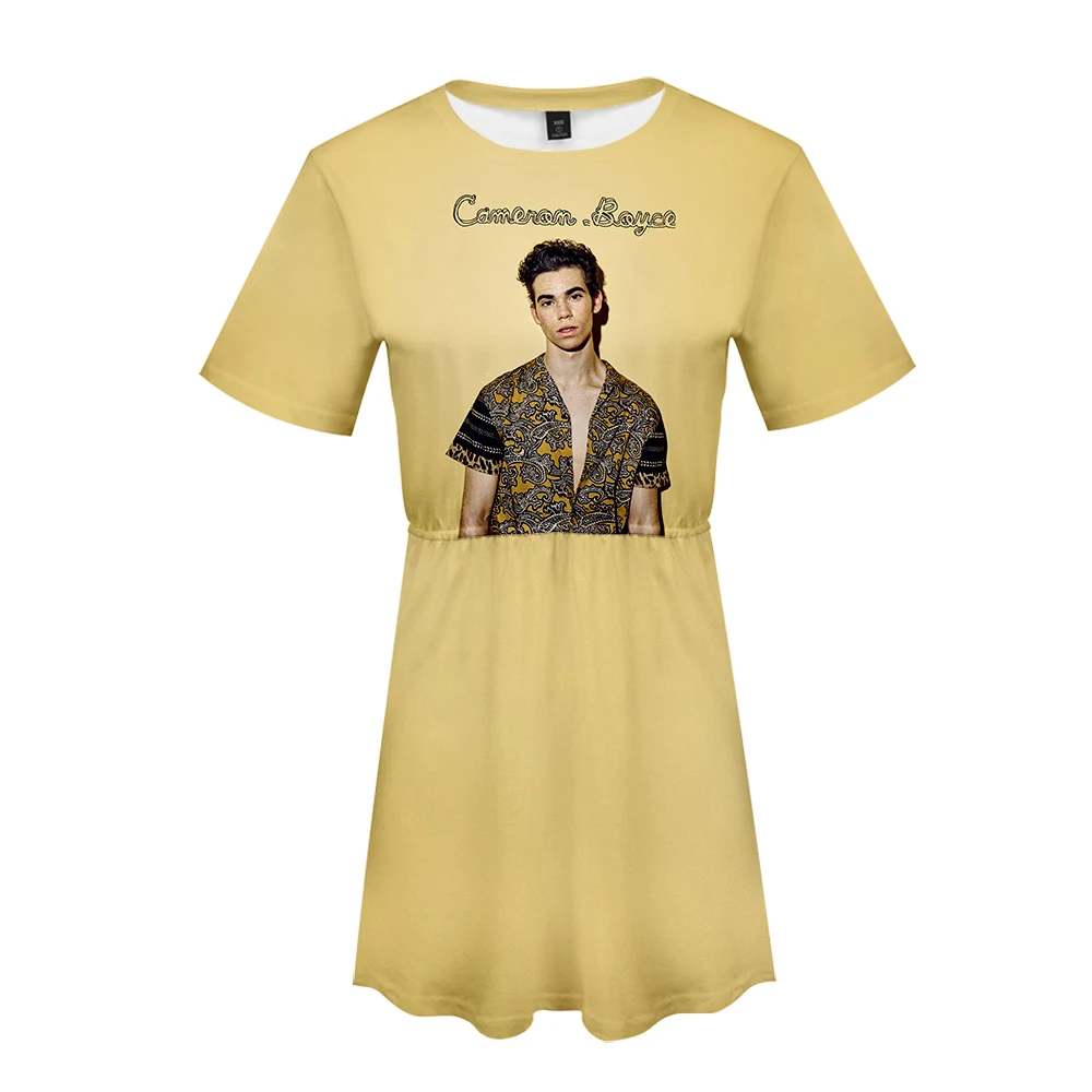 Cameron Boyce платье сексуальный костюм хит 2 с коротким рукавом Кэмерон Высокое