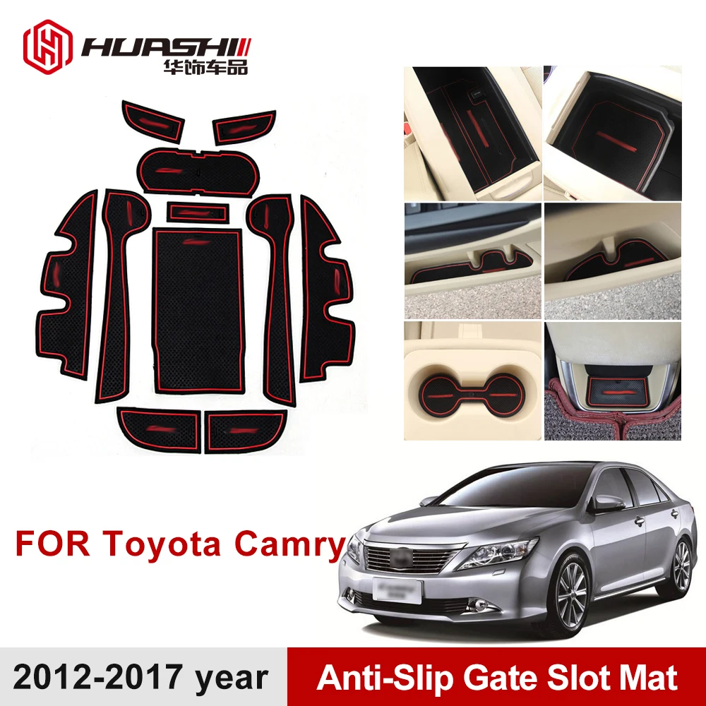 Противоскользящий коврик для ворот резиновая подставка под кружку Toyota Camry 2012 2013