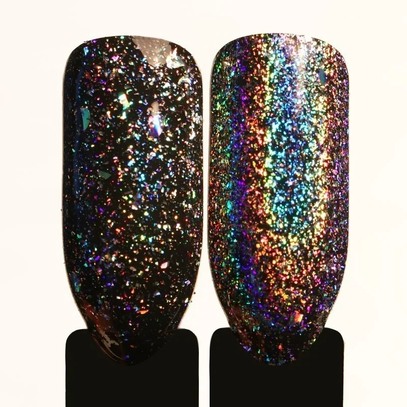 Цветные яркие сверхблестящие Блестки для ногтевого дизайна ультраяркие