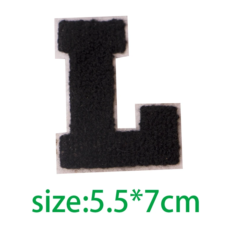 7x5.5cm 1pcs 1 шт. цветные английские буквы алфавита Смешанные Вышитые железные на патч для одежды значок паста для одежды мешок Брюки Шитье - Color: 7x5.5cm 1pcs
