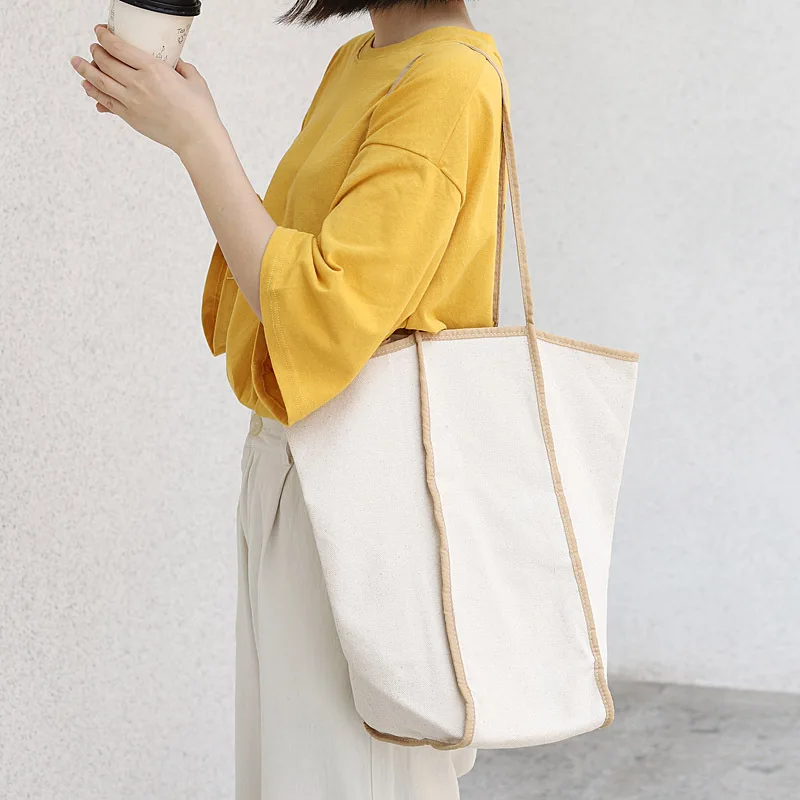 Модная версия Простая цветная сумка тоут универсальная модная Холщовая Сумка