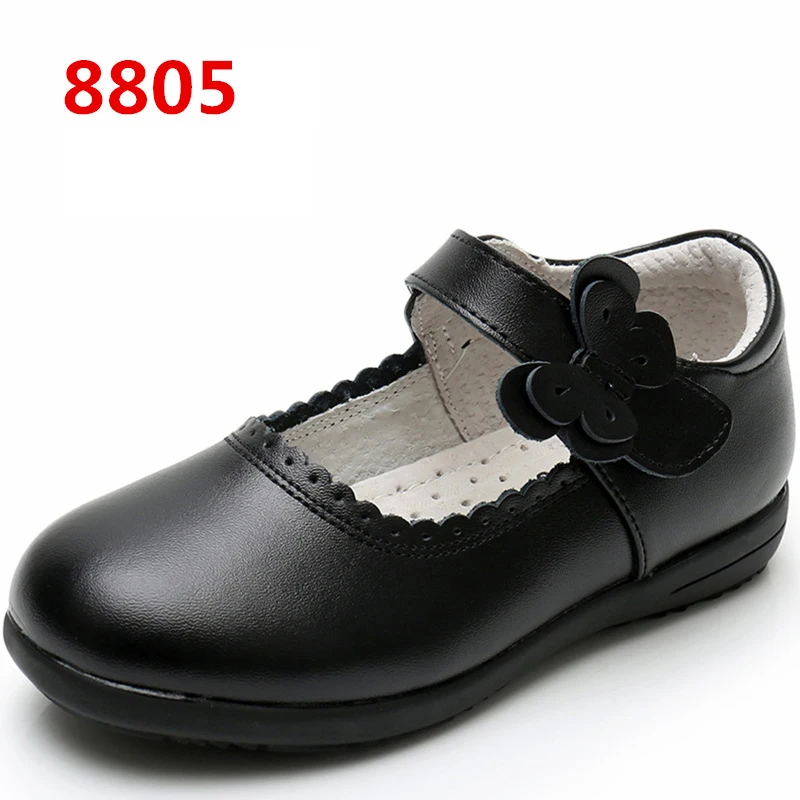 Детская обувь из натуральной кожи для девочек новая летняя школьная на плоской